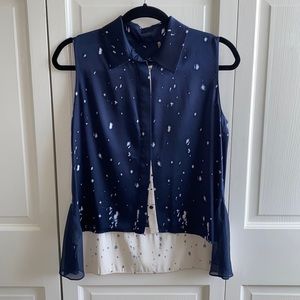 Eli’s Tahari Silk Sleeveless Blouse